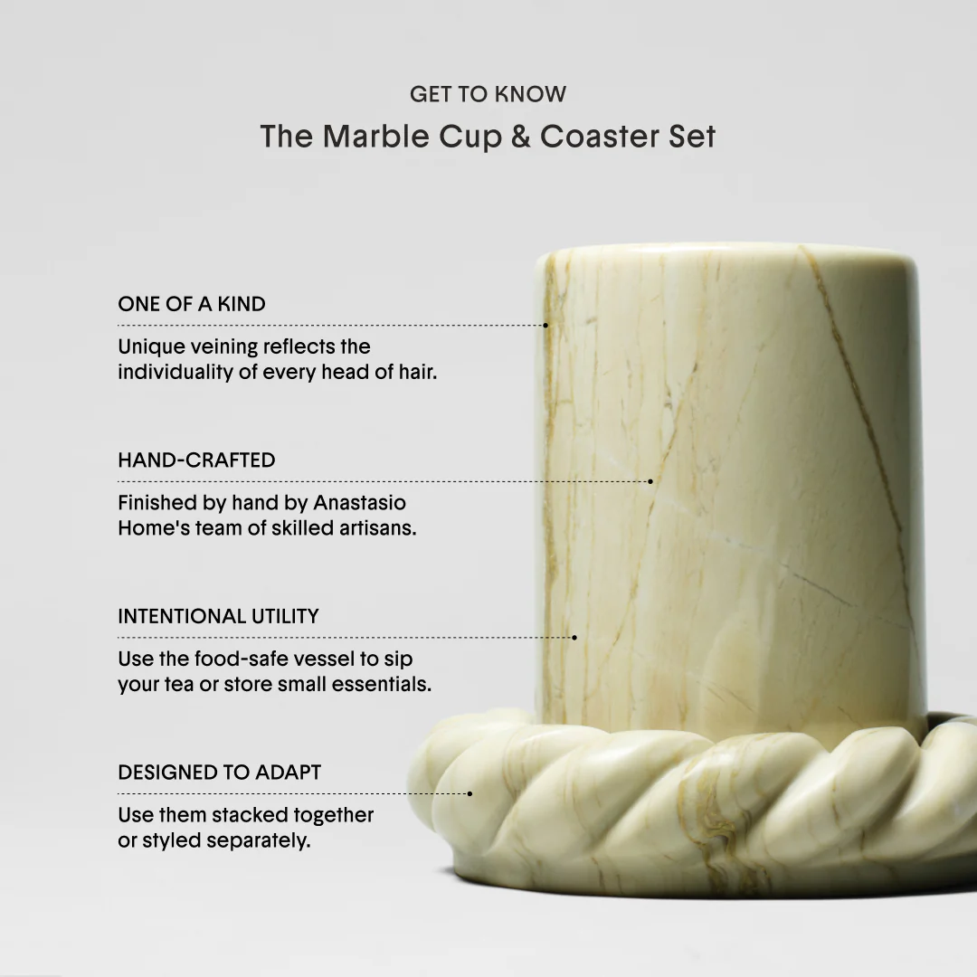 The Crown Affair x Anastasio Home Cup & Coaster Set - Image 5